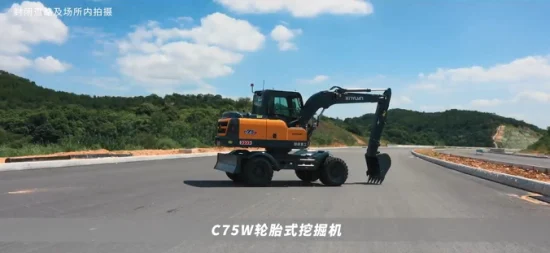 Xinyuan XYC75WYT 7 Ton Hydraulic Excavators Experienced Wheel Excavator China Supplier