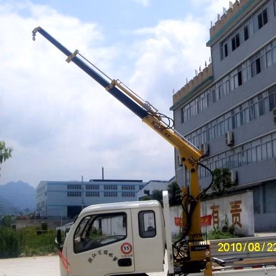 Bob-Lift Sq1za2 Lorry Crane Knuckle Boom Truck Mounted Crane Hydraulic Lifting 1 Ton Cranes for Construction Machinery