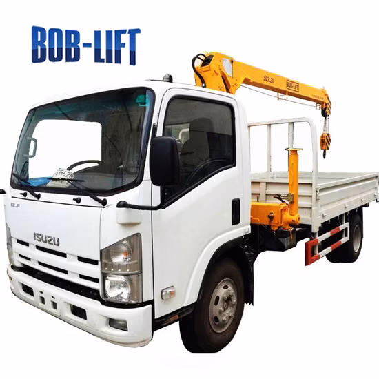 Boom Lifting Truck Mounted Street Light Crane
