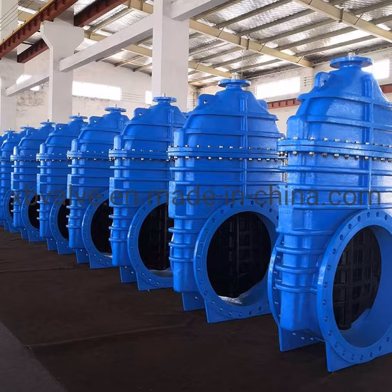 Manufacture Large Diameter Ruber-Seat Electric Motor Operated Actuated Ggg50 Ggg40 Outside Screw DIN3352 F4 Wedge Gate Valve with Signal Transmitter